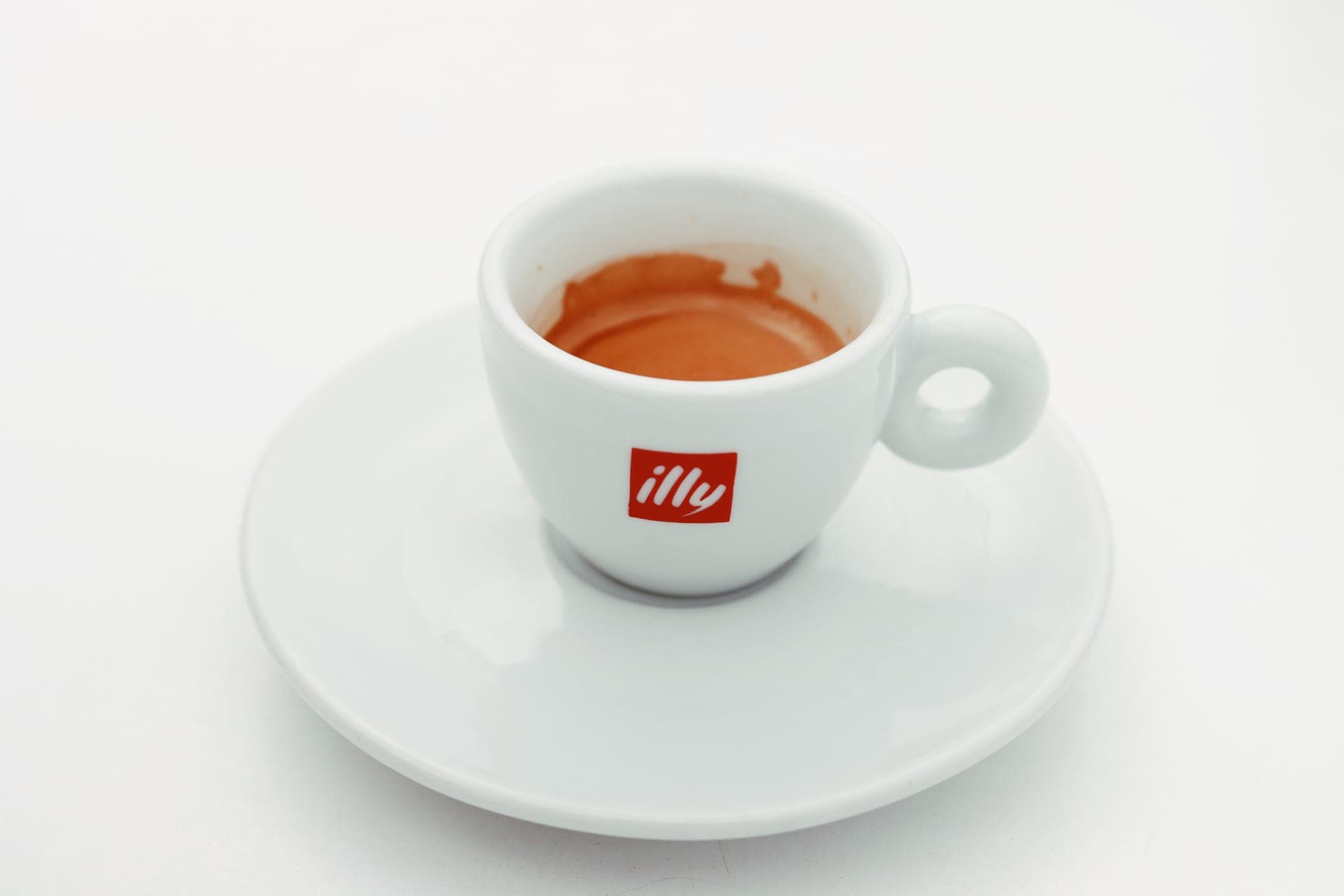 Small espresso cups on saucers